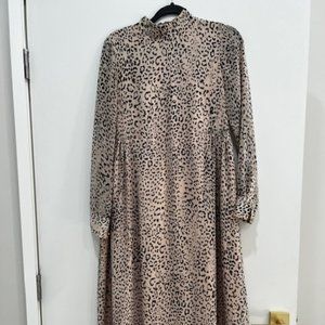 Leopard Print Maxi Dress